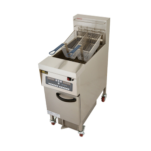 Vertical 2-Tank Computer Fryer With Oil Filter Cart （4-Basket） BDF-30-2