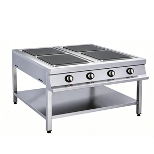 4-burner Electric Stove (with Lower Shelf)