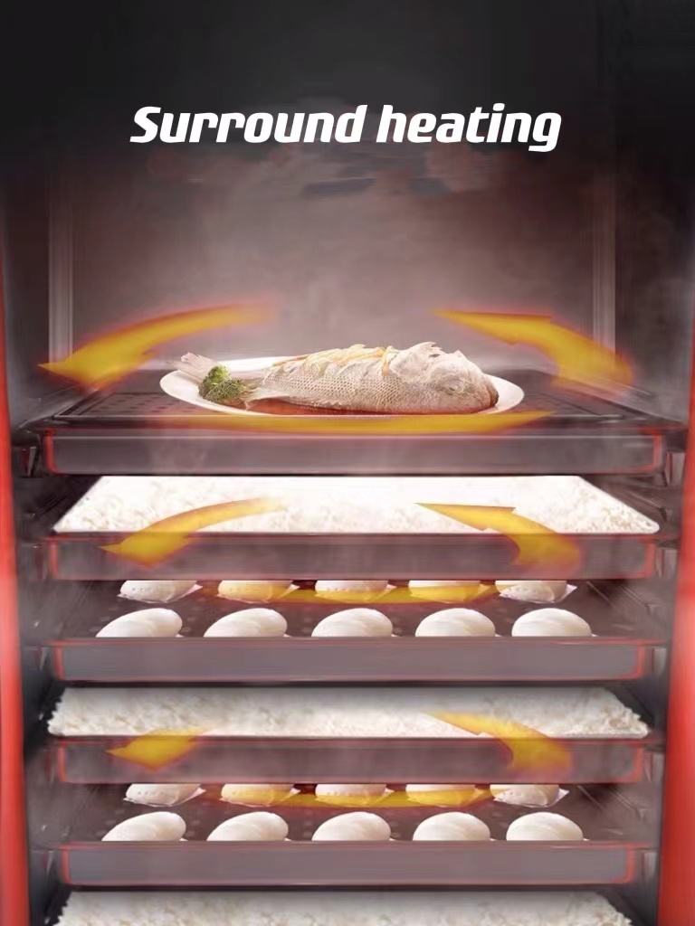 Commercial Kitchen Stainless steel electric gas rice fish dim sum steam cabinet steaming steamer cabinet