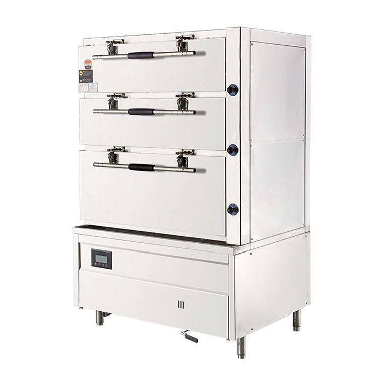 Products Description 1.Full SUS304 Stainless Steel Cabinet The cabinet is made of high-quality & thickened SUS304 stainless steel, anti-corrosion and anti-oxidation, strong & durable, long service life, easy to clean. 2.360° Steam Heating The stea