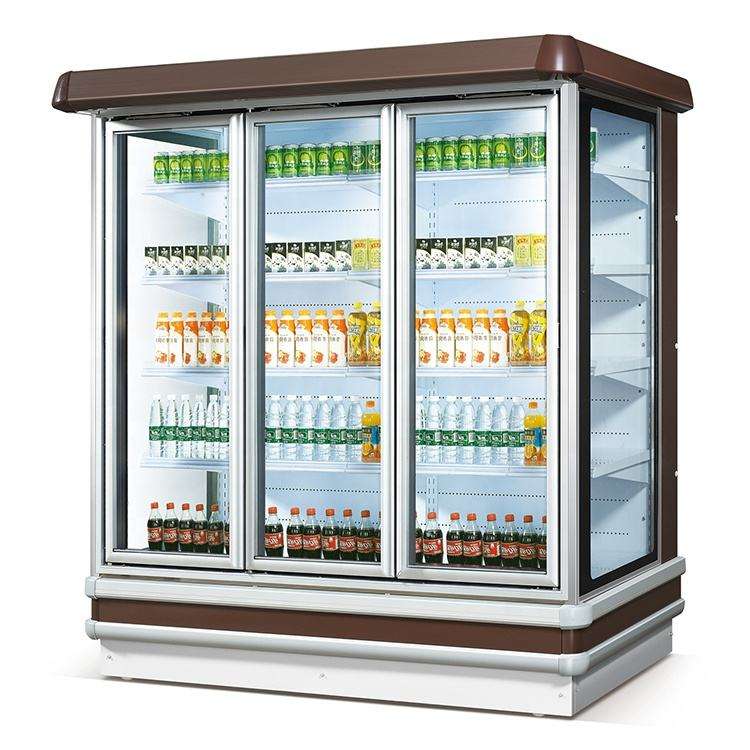 RUITAI Supermarket Multifunction Open Chiller Fruit and Vegetable Display Cooler Commercial Refrigerator