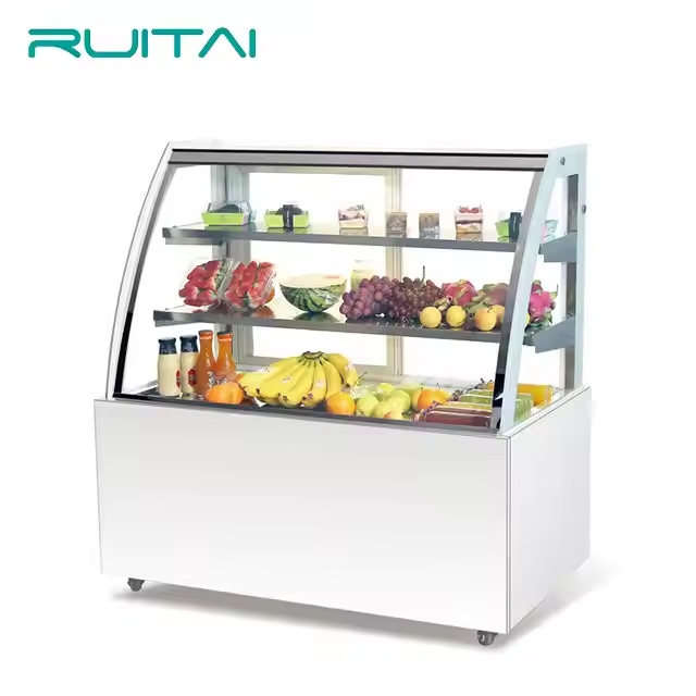 Cake Display Showcase Cabinet Bakery Cake Refrigerator Display Cabinets RRefrigerated Display Vertical Black Showcase